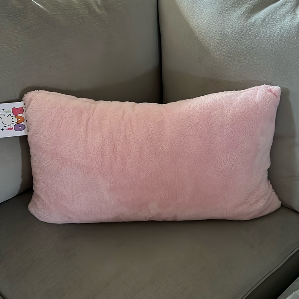 Cute Pink Halloween Pillow with Ghosts and Pumpkins 🎃 - Picture 6 of 7